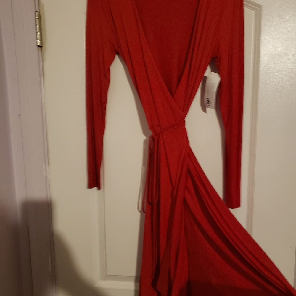 Red Wrap Dress